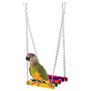 Altre forniture per uccelli 1 pz Uccelli Giocattolo Pet Pappagallo Cockatiel Gabbia Giocattoli Appesi Giocattolo Brinquedo Amaca Altalena 231011