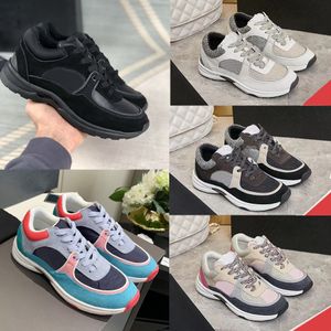 Designer shoes Calfskin Casual Shoes Reflective Sneakers Vintage Suede Leather Trainers Fashion Stylist ShoesPatchwork Leisure Shoe Platform