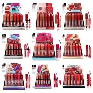 Läppstift 24 stig matt flytande läppstift pack set 12 färger 24 timmar långvarig vattentät sammet läppstift läppglans för flickor och kvinnor 231011