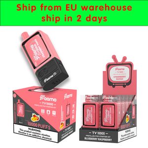 10000 puffs e-cig vapor starter kit EU Shipping Feemo TV10000 disposable vape 20ml vape pod box with 650mah type-c rechargeable wholesale price vape