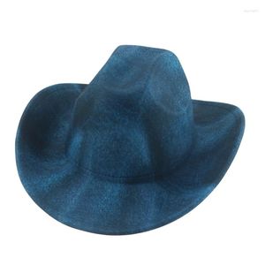 Beralar Kovboy Şapka Fedoras Şapkalar Kadınlar için Batı Cowgirl Caz Caps Adam Gündelik Keçeli Kemikler Maskulinos Sombrero