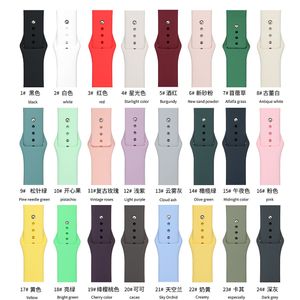 Suitable for Apple Watch 7/6/5/4/3/2/1/SE silicone strap