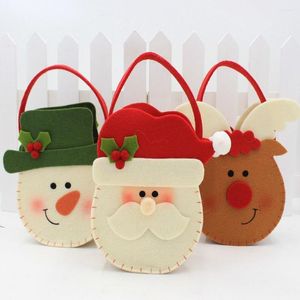 Christmas Decorations Decoration Gift Candy Bag Children's Holiday Supplies Creative Cartoon Double-sided Three-dimensional