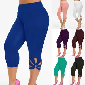 Aktive Hosen S-5XL Frauen Hohe Taille Geerntete Hose Elastische Bandage Leggings Super Yoga Hose