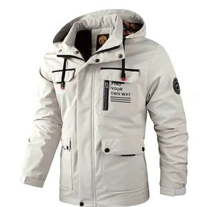 Erkek trençkotları kapşonlu rahat yüksek kaliteli ceket açık rüzgarlık termal giysiler hafif su geçirmez moda soğuk wint 231010