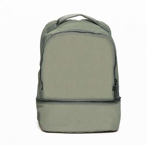 Designer LULU Backpack women lulu Outdoor Student Schoolbag Bags Women Yoga sport travel nylon Track mens lululemens Lightweight Backpack thin