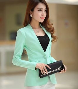 Women's Suits Blazers Autumn Women Blazers And Jackets Candy Color Jacket Long Sleeve Slim Suit One Button Women Jacket big Size S-2XL Blazer 231011