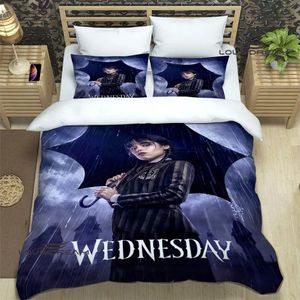 Bedding sets Wednesday Addams Printed Sets exquisite bed supplies set duvet cover comforter bedding luxury birthday gift 231010