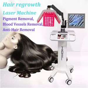2024 mais recente máquina de tratamento de perda de cabelo não invasiva de crescimento de cabelo não químico 650nm diodo laser anti perda de cabelo para aplicação de salão de beleza de spa de clínica capilar