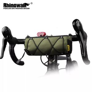 Panniers Bags Rhinowalk Bike Bag Portable Handlebar Pannier Multipurpose Large Capacity Backpack MTB Road Frame Tube Elastic Band 231011