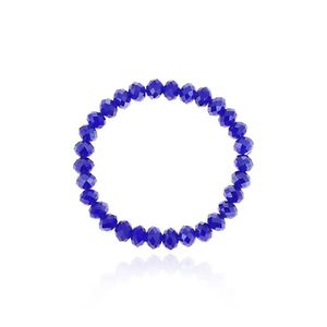 6mm Briolette Crystal Glass Beads Armband Facetter Briotarte Rondelle Shape Pärled Stretch Armband blandade färger285q