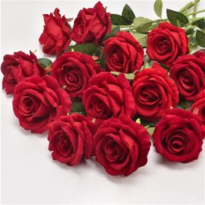 7x51cm Artificial Rose Flower Wedding Decoration Bouquet Home Table Setting Shoot Fake Plants Valentine's Day Gift GC2371