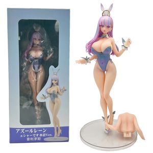 Trajes de mascote 29cm azur lane plymouth coelho menina anime figura azur lane st figura de ação sirius figura sexy colecionável modelo boneca brinquedos