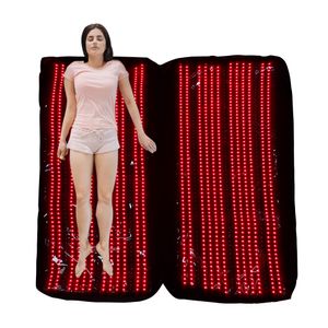 LED 조명 요법 바디 슈트 적외선 조명 요법 패드 체중 감량 통증 릴리프 붉은 빛 침낭