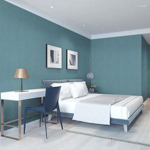 Обои 10 м серые простые полосатые обои современный высококачественный диван гостиная фон однотонный толстый нетканый материал 2023