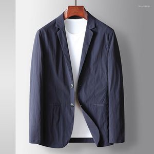 Herrdräkter M-3XL MENS BLAZERS POAT Spring Autumn Male Suit Jackor Single Breasted Solid Slim Casual Fashion Ytterkläder Toppkläder HW140