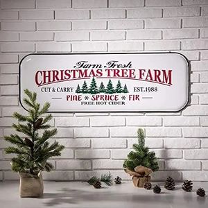Christmas Decorations Enameled Metal Tree Signs Decor Farmhouse for Home Garden Yard Alaska Coffee decor Wood d 231011