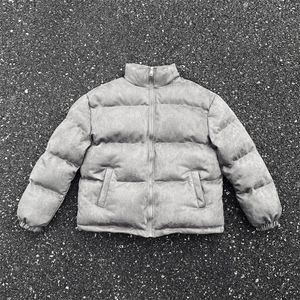 HEAVY COAT Streetwear Fashion Neutral Cotton Clothing Casual Tops Down Jacket For Men