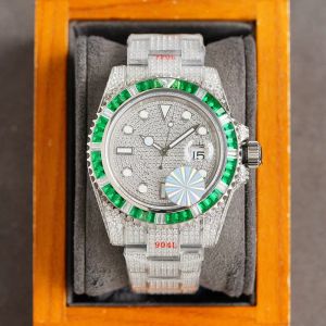 Diamond Watch Automatyczne mechaniczne męże zegarki 41 mm luksusowy zegarki ze stali nierdzewnej 904L Life Waterproof zegar na rękę Montre de lukse Men Business