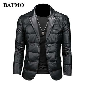 Мужские пуховые парки BATMO 2023 Новое поступление, высококачественные куртки на 90% белом утином пуху, мужские утепленные кожаные куртки, парки, пальто 6606 J231010