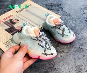 AOGT Autumn Infant Girl Boy Shoes Breathable Baby Sneakers Fashion Color Matching Soft Bottom Toddler Walkers Shoes 20113040210988513238