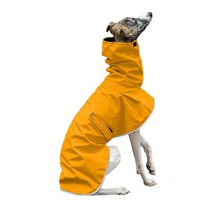 Dog Apparel Italian Greyhound Clothes Waterproof Whippet Coat Winter Adjustable Warm Fleece Jacket 231010