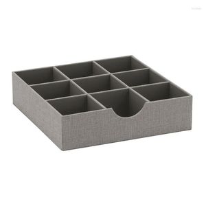 Tea Trays Organizer 9 Sections Hardsided Tray In Silver Wood Food For Serving Rattan White Glass Black