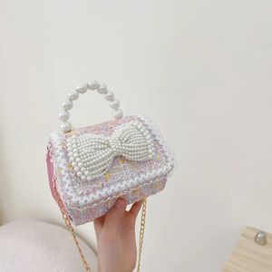 Handbags Girls Princess Clutch Bag Cute Bow Tote Hand Bag Kids Crossbody Bags Toddler Coin Pouch Purse Gift 231010