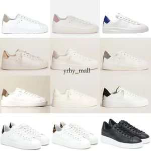 Italien Brand Designer Star Sneakers Pure Star Sneakers Brand Purestar Shoe Designer Women Shoe Glitter Gold Sier Tail Sequin White Leather Customized Shoes