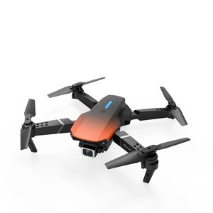 Ny Orange-Black E88 Pro Mini Drone 4K Professional HD 4K 1080P Kamerhöjd Håll RC Foldbar Quadcopter Dron Gift Toys