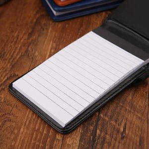 Notepads Multifunction Pocket Planner A7 Notebook Small Notepad Note Book Leather Cover Business Diary Memos Office School Stationery 231011