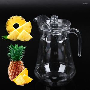 Utensílios de jantar suco maconha de suco de chaleira de chaleira de plástico para bebidas à prova de quebra e resistência ao calor cerveja de bico de pato de pato 1.5L 1pcs