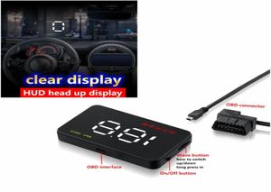 A1000 carro hud head up display obd 2 ii ue obd sistema de aviso de excesso de velocidade brisa projetor automático tensão eletrônica alarm7776954