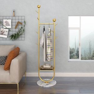 Cabides casacos nordic roupas cabide de metal sapato ouro rack vestuário perchero pared corredor móveis wwh35xp