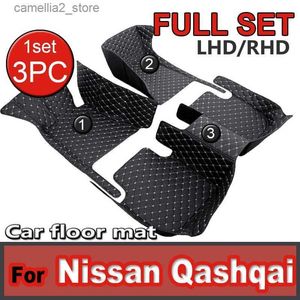 Floor Mats Carpets Car Floor Mats For Nissan Qashqai J11 2018 2014~2021 Rogue Sport Carpets Footpads Cape Rugs Cover Foot Pads Interior Accessories Q231012