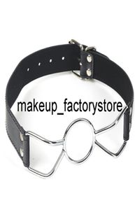 Massage Leather Sex Toys Ring Gag Flirting Open Mouth With Oring under Sexual Bondage BDSM Rollplay och Erotic Play för vuxna för C1522549