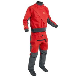 Wetsuits Drysuits Kayak Su geçirmez Kumaş Kauçuk Drysuit Sörf için Dalış Rafting 3layer SOCKS ile Tek Parça DM1 231011