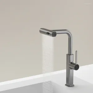 Rubinetti per lavandino del bagno Rubinetto intelligente Terzo esame simulato Presa d'acqua Cascata Display digitale intelligente Rubinetto da cucina in rame