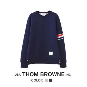 TB TB Trendy Brand Round Neck Air Strayer Red White Blue Patchwork Swater per entrambi gli uomini Donne sciolte e alla moda