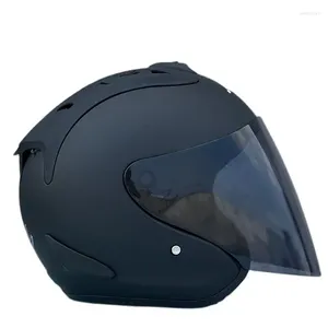 Motorradhelme Männer und Frauen Helm Casco Casque 4 Mattschwarz Halbe Sommersaison Racing Open Face Kinder