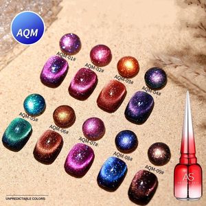 AS 15ML Cat Magnetic Gel Shiny Glitter Semi Permant Soak Off UV LED Varnish Gel Nail Art Gel Polish