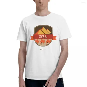 Herr t-skjortor bomull Egypten giza rese stad souvenir premium män kvinnor unisex casual tshirts kläder t-shirts för gåva