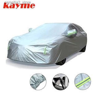Car Covers Kayme Full Car Covers Dustproof Outdoor Indoor UV Snow Resistant Sun Protection polyester Cover universal for SUV Toyota BMW VW Q231012