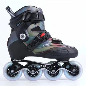 Inline Roller Skates Original CALARY Slalom Slide for Free Sakting FSK Street Asphalt Road Skating 90A Wheels Adults Patines 231012