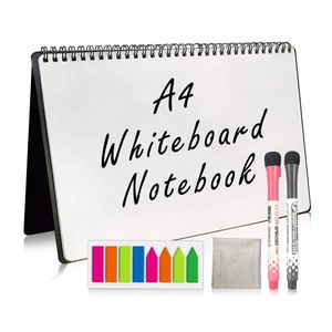 Whiteboards, A4-Größe, Whiteboard, Notizbuch, wiederverwendbares Notizbuch, Meeting-Notizbuch, Whiteboard mit Stift, Präsentationszubehör 231007