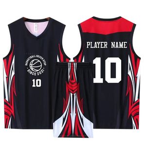 Camisetas ao ar livre Quick Dry Respirável Homens Basquete Jerseys Personalizado DIY para Juventude Adulto Top e Shorts Definir Tecido de Alta Qualidade 231012