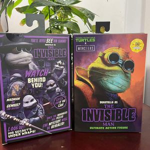 Costumi mascotte Original Neca Invisible Man Donatello Master Rat April Oneil come la sposa di Frankenstein Ultimate Action Figure Collection Doll