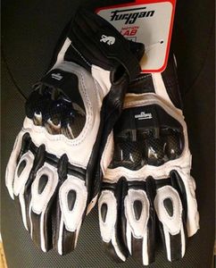 Furygan AFS6 Classic Black White Winter Men039S Motorcykelhandskar Vindtät racing läder Guantes Kolskydd Moto Glove8835304