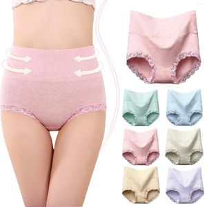 Shapers femininas 100 algodão roupa interior mulheres cintura alta senhoras shapewear barriga emagrecimento bulifting calcinha