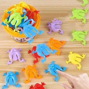 Party Favor 12PCS Neuheit Springende Frösche Bounce Familie Klassisches Spielzeug Kinder Kindergarten Preis Giveaways Kinder Geburtstag Geschenk Spiel